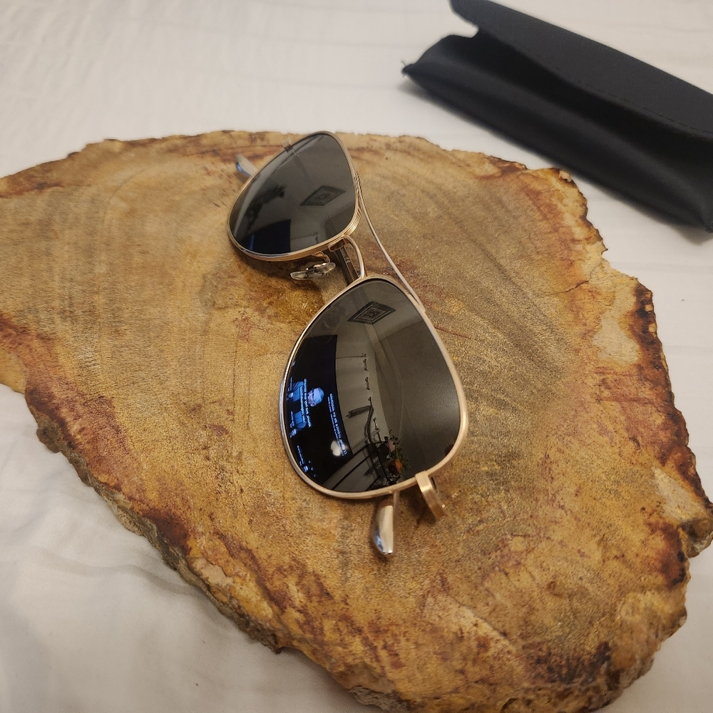 Oliver Peoples aviator style Golden frame sunglasses